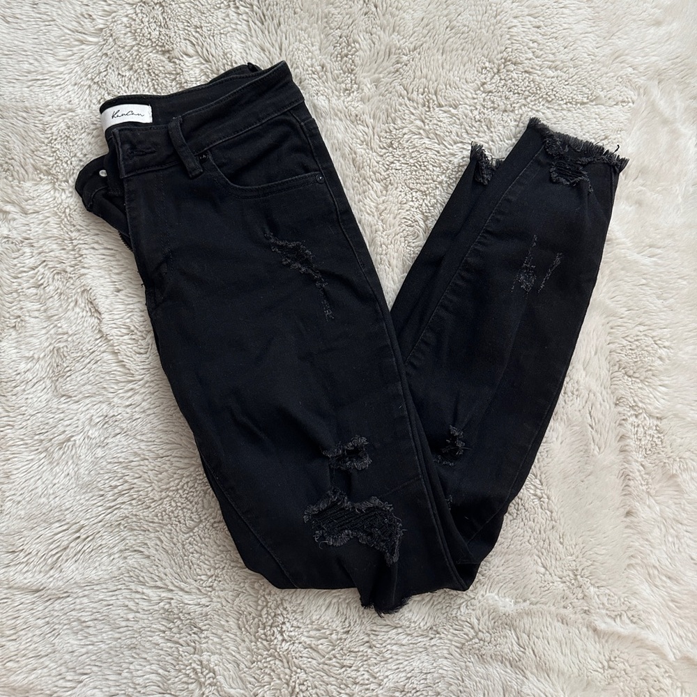 KanCan Black Ripped Skinny Jeans